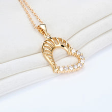 Todorova Hot Sale Heart Necklace Austria Crystal Pendant Chain Necklace Zir