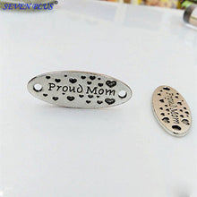 High Quality 10 Pieces/Lot 13mm*34mm Antique Silver Plated Letter Printed P