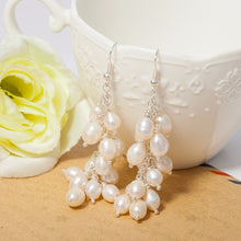 Freshwater pearl Drop earrings jewelry boucle d'oreille wedding earrings da
