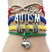 Infinity Love Autism Mom or Mum Grandma / Nana/ Aunt/Sister Awareness Heart