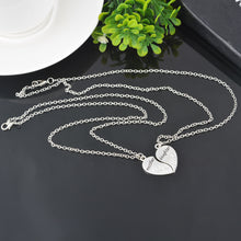 LASPERAL Mother's Day Gifts for Mom Kids Silver Color Heart Necklace Fashio