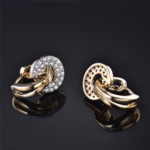 BUDONG 2017 Unique Round Drop Piercing Infinity Huggie Hoop Earring for Wom