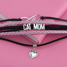 Pets Lover Cat Mom Cat Lover Cat Bracelet Pink and Black Color Mixed Bracel