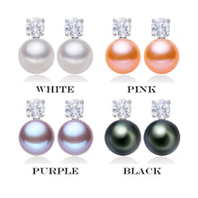 YIKALAISI 2017 100% natural freshwater pearl stud earrings 925 sterling sil