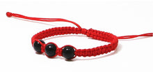 Classic Kabbalah Hand Made Lucky Tiger Eye Stone Obsidian Red Rope Bracelet