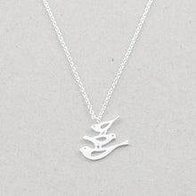 Cute Mom Baby Sparrow Bird Necklace for Women Stainless Steel Gold Silver S