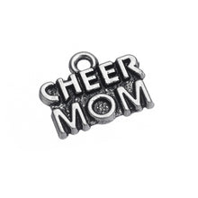 my shape Tibetan Silver Plated Cheer Mom Word Charms Cheering Jewelry Whole