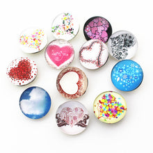 10pcs/lot Mix I Love Mom letter glass snap button fit 18mm snap jewelry Mot