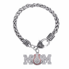 Skyrim Baseball softball mom bracelet jewelry rhinestone fashion antique si