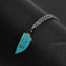 mother daughter necklaces big sis mom little sis Splicing necklace big sis