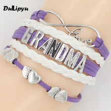 Drop Shipping Infinity Love Customised Text Bracelets Bangles Heart Charm H