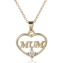 2017 New CZ Heart Pendant Necklace Mother 's Day Gift for Mom Statement Cho