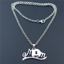 Fashion Mom Metal 12MM Snap Buttons Long Chain Necklace Jewelry Mother Gift