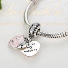 BELAWANG DIY MOM Love Heart Beads Fit Pandora Charm Bracelet Original 925 S