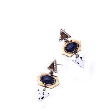 Summer Hanging Party Earrings 2016 New Fashion Blue Jewelry Antique Gold Co