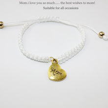 Mother's Gift 2016 New Fashion Braided Red String Love Heart Mom Mum Charm