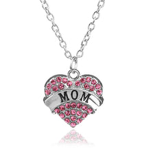 New Mothers Day Gift Children Necklace Mom Baby Child Family Love Rhineston