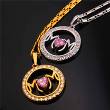 Collare Love Mom Pendant Gold/Silver Color Crystal Cubic Zirconia Necklace