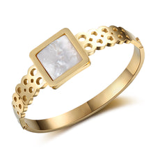 New Stainless Steel Bracelet Bangles Gold Silver Rose Gold Opening Cuff Ban