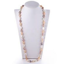 2017 New arrival mix baroque pearl necklace for mom gift, 9 10mm beautiful