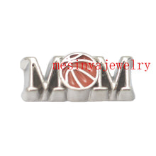 10pcs basketball mom floating charms for glass locket FC401,Min amount $15
