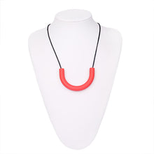 TYRY.HU U Shaped Mom Long Necklace Accessories for Baby Silicone Teether Te