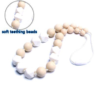 1pcs Silicone teething neckalce Food grade jewelry Baby nursing necklace to