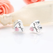 GAGAFEEL Clear Crystal Mother Daughter Beads Fit Pandora Bracelet Necklace