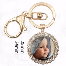 Newest 2017 Personalized Photo Key Chain Photo of Your Baby Child Mom Dad G