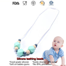 1pc/lot Best BPA Free Food Grade Silicone Baby Chew Beads Teething Necklace