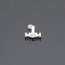 Mom charms with rhinestones, Floating charm fit floating charm lockets, FC0