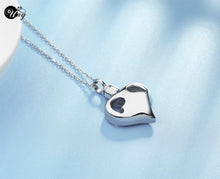 UNY hot sale stainless steel MOM Heart shape Cremation Jewelry Urn Necklace