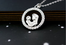 Wholesale 100% Real Pure 925 Sterling Silver Mother hold Baby Pendant Gift