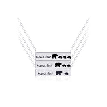 New Mom And Babys Mama Bear Pendant Necklaces Mothers Day Gift Necklace Dog