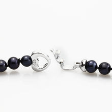 Real Freshwater Pearl Necklace for Wedding,Natural Black Pearl Necklace Rou