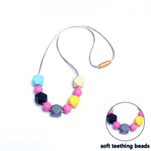 Best BPA Free Food Grade Silicone Baby Chew Beads Teething Necklace Nursing