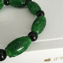 Drop Shipping Natural Jades Bracelet Chinese Carved Green Bracelet Jades Ba