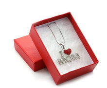 dropshipping  Love You Mom Heart Pendant Necklace Charm Fashion Jewelry Mot