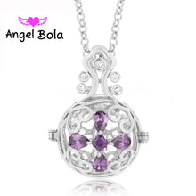 Pryme New CZ 20.5mm Cage Necklaces For Women Engelsrufer Mexican Angel Bola