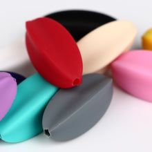 TYRY.HU Silicone Carambola Beads 20Pcs BPA Oval Beads DIY Baby Teether Nurs