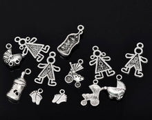 30PCs Baby Figure Series Pendant Cute Charms For Jewelry Love Gift For Moms