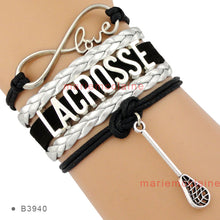(30 PCS/lot) Infinity Love Lacrosse Bracelets Lacrosse Mom Bracelets Fashio