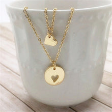 10pcs_11.11 Big sale in Jewelry  2PCS A Set Mother Daughter Necklace Heart