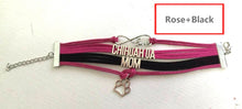 (10pcs/lot) Infinity Love CHIHUAHUA MOM Bracelet Animal Dog Paw Charm Handm
