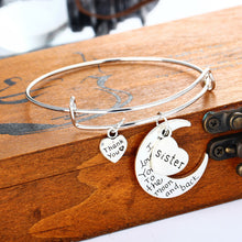 Bespmosp New Designs Family Member Gift Retro Silver Elegant Letter SISTER