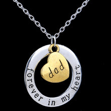 XIAOJINGLING Christmas Day Forever in My Heart Memory Necklace Alphabet Let