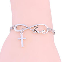 Vintage Silver Infinity Dog Palm Print Jesus Fish Mom Cross Anchor Hope  Fa
