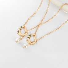2017 Fashion Jewelry For Mom Silver Color Big Sis Letter Print Lil Sis Hear