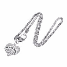 Lemegeton POLICE & POLICE  WIFE MOM  SISTER  GIRL Crystal Love  Heart Penda