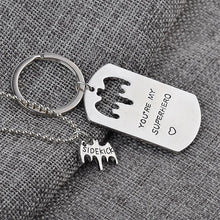 FUNIQUE Bat Superhero Pendant Key Chain Necklace Fathers Mothers Day Gifts